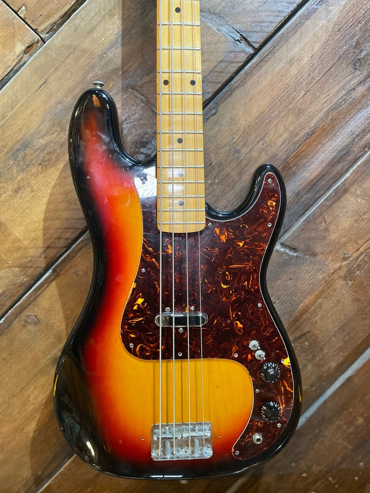 S/H 1970's CMI Japan Precision Bass Replica, Three Tone Sunburst