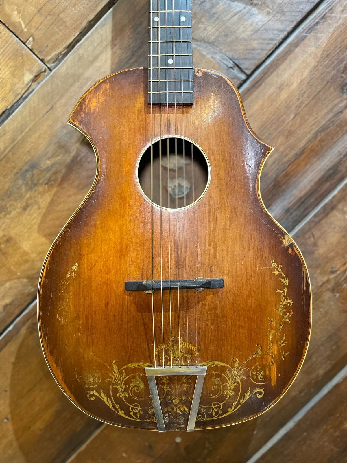 S/H 1930s Kay Kraftsman Venetian Acoustic Guitar