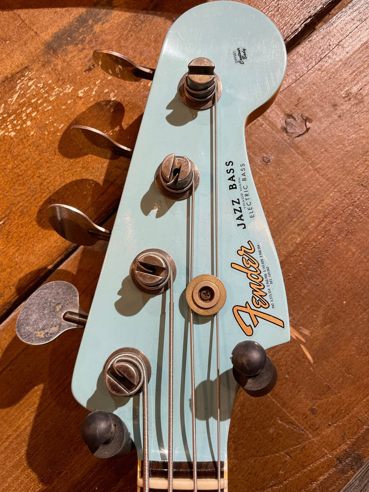 Fender Custom Shop '66 Jazz Bass, Aged Daphne Blue