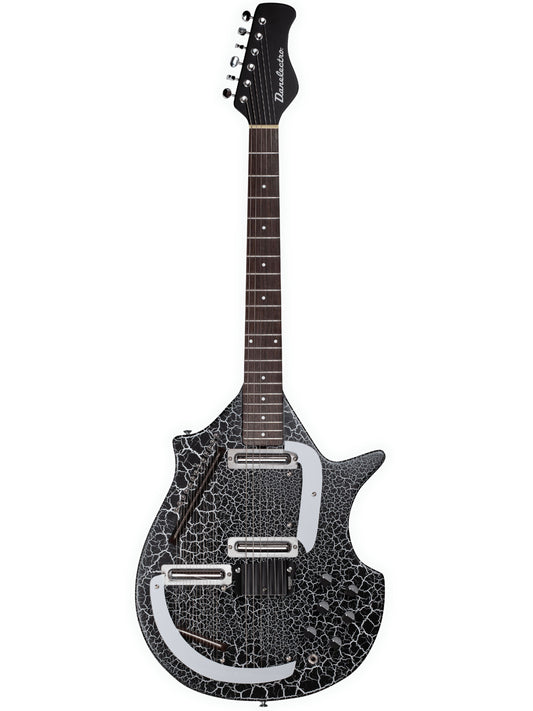 Danelectro Big Sitar Guitar, Black Crackle