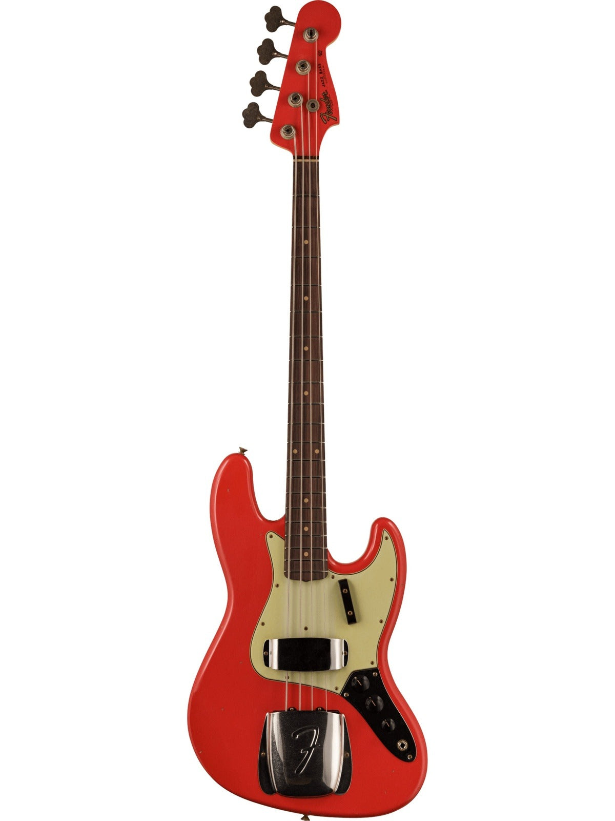 Fender Custom Shop 1963 Jazz Bass Journeyman Relic, Aged Fiesta Red ...