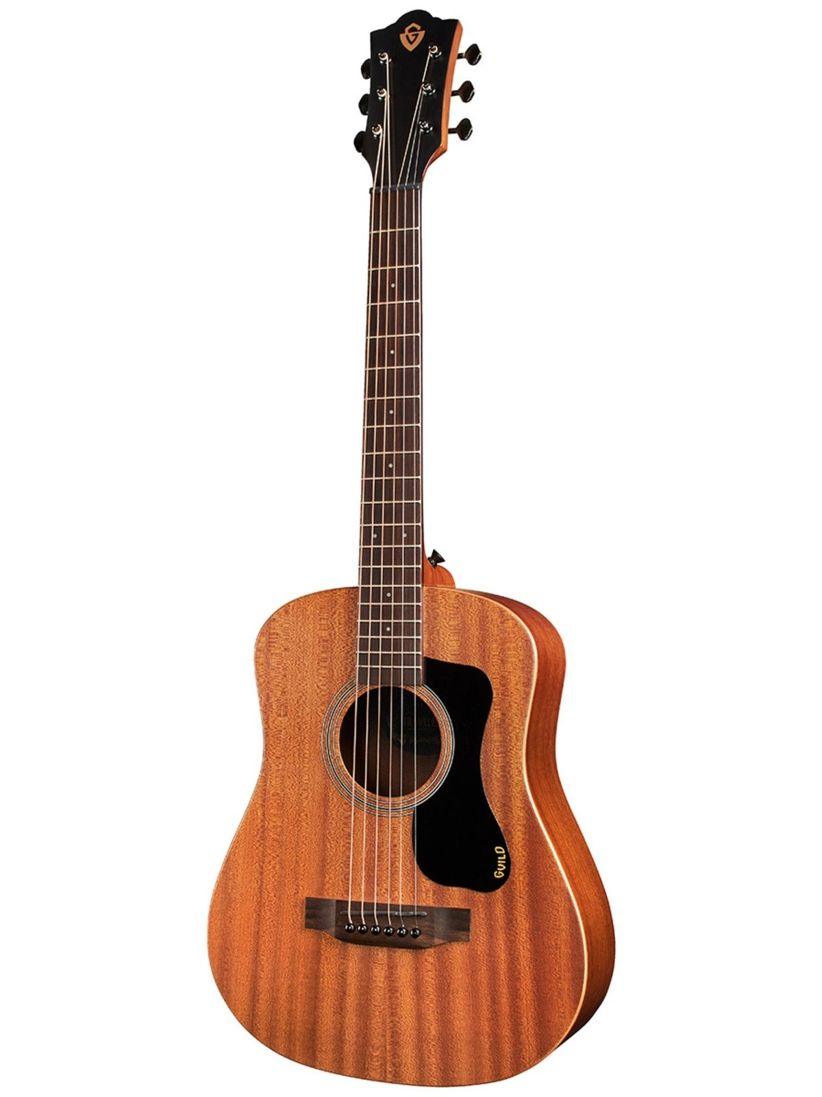 Guild Traveler Mini Dreadnought Acoustic Guitar, Mahogany