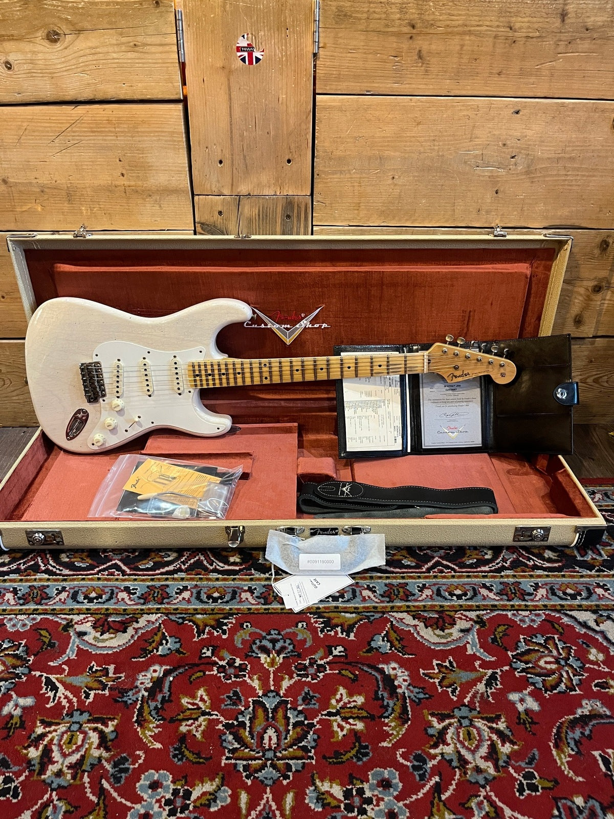 Fender Custom Shop 56 Stratocaster Journeyman Relic Aged White Blonde