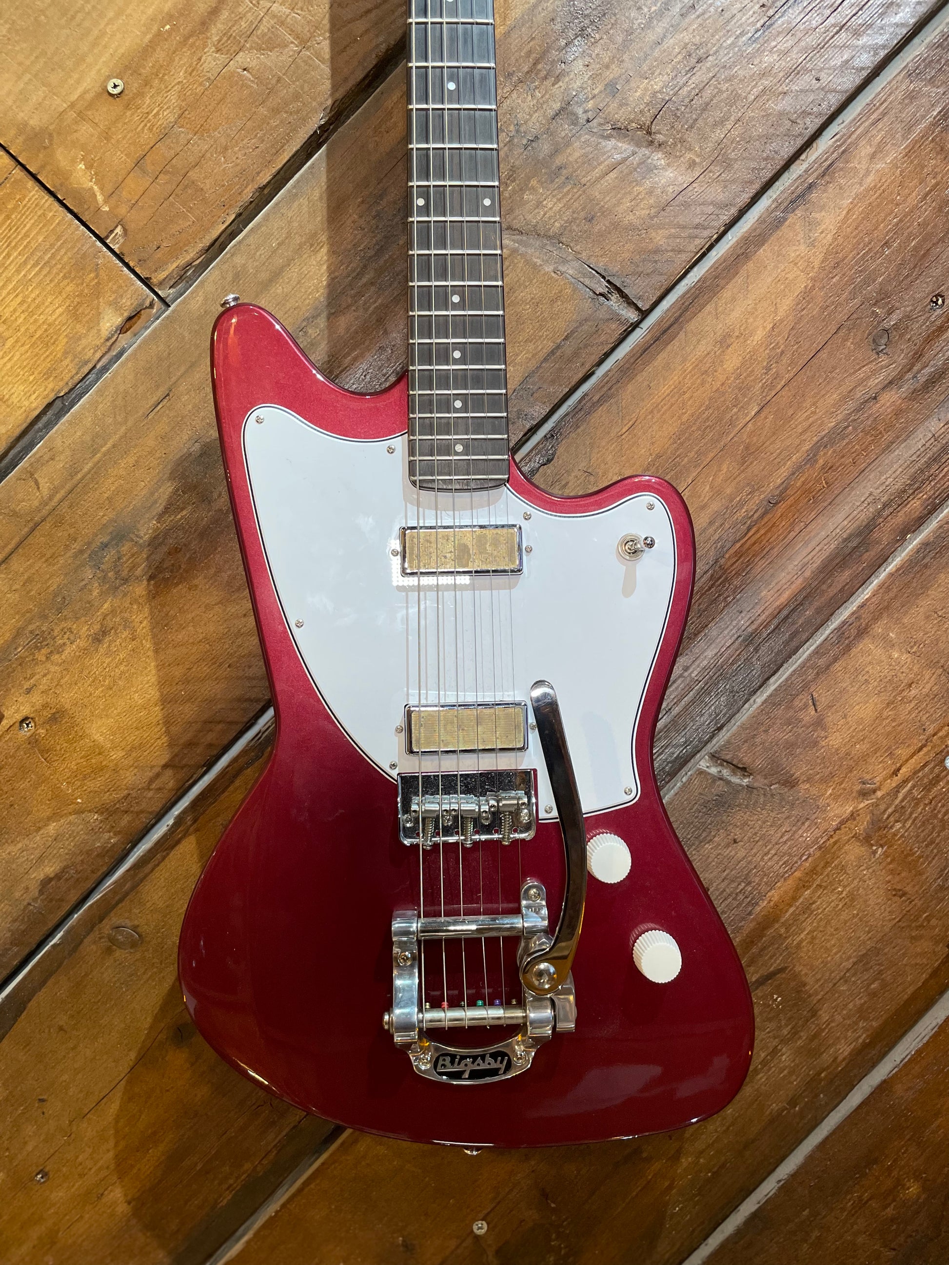 S/H Harmony USA Silhouette with Bigsby, Burgundy