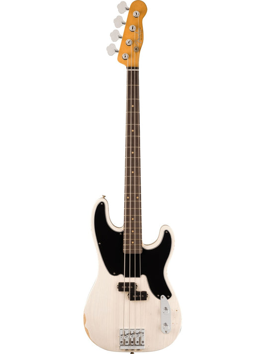 Fender Mike Dirnt Signature Roadworn Precision Bass, White Blonde